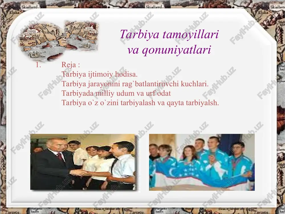 tarbiya tamoyillariva qonuniyatlari — PPT