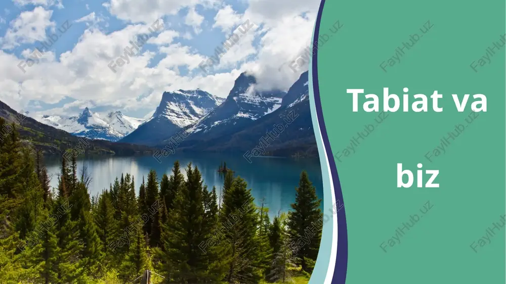 tabiat va biz — PPTX