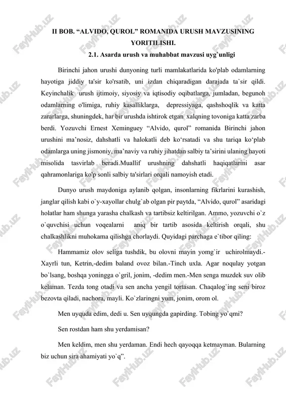 "alvido, qurol" romani — DOCX