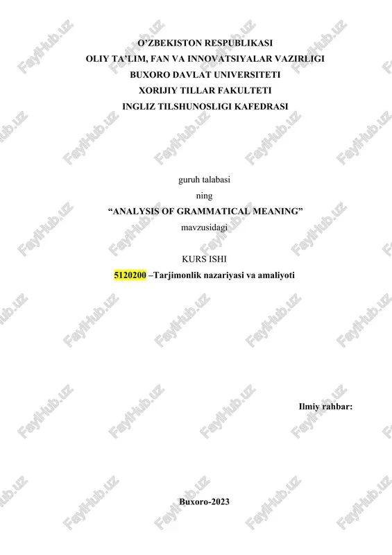 analysis of grammatical meaning — DOCX
