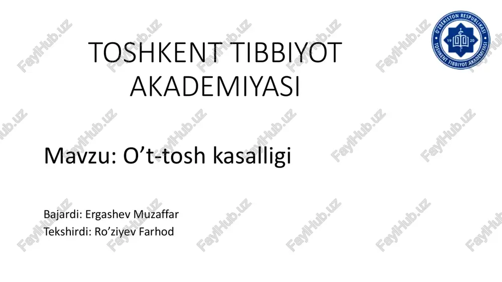 o't-tosh kasalligi — PDF
