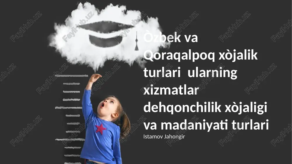 oʻzbek va qoraqalpoqxòjalik turlari — PPTX