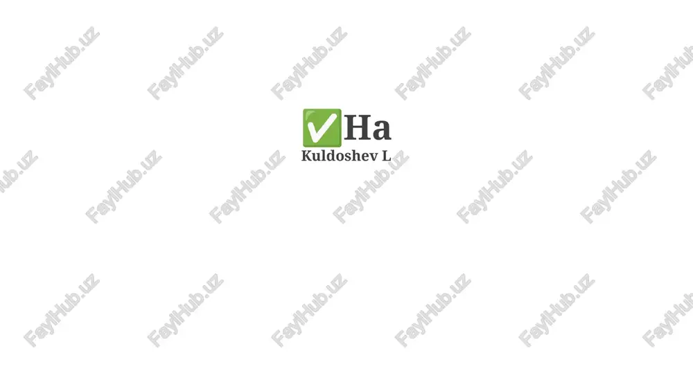 o'zimizga 'ha' deyish — PPTX