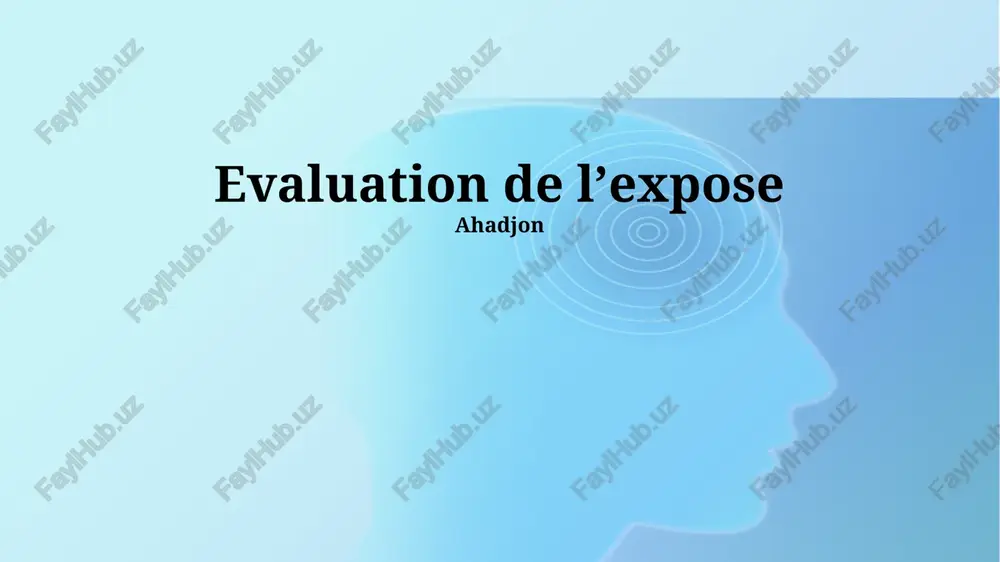méthodes d'évaluation — PPTX