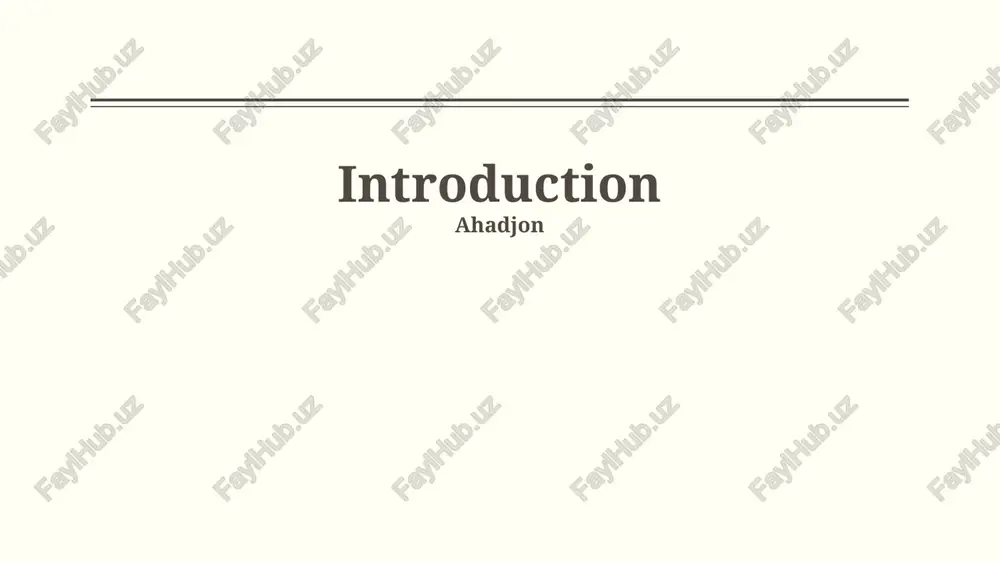 qu'est-ce qu'une introduction? — PPTX