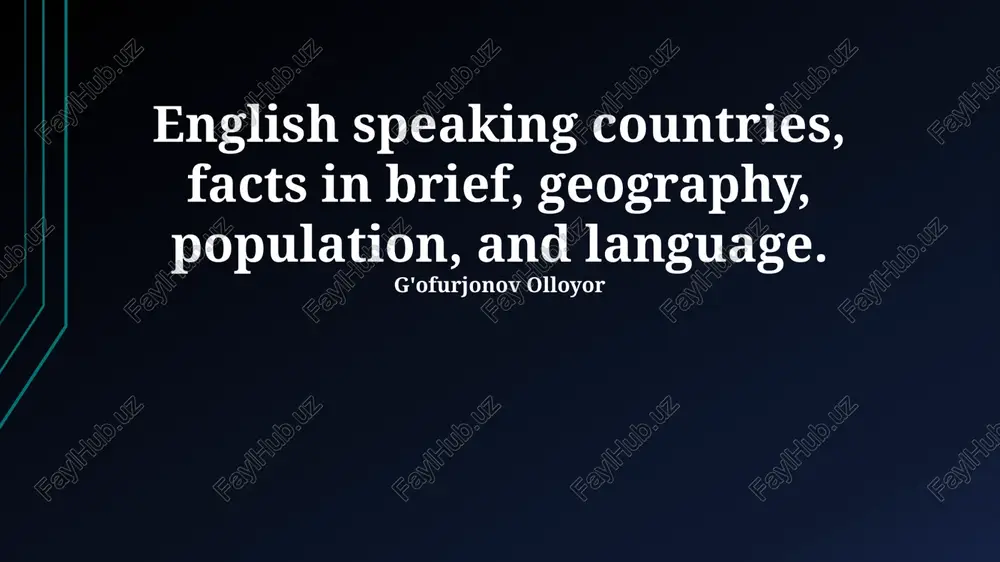 geography and demographics of canada — PPTX