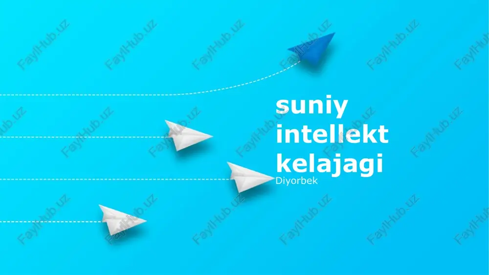 sun'iy intellektning kelajagi — PPTX