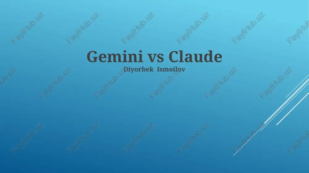 gemini vs claude — PPTX