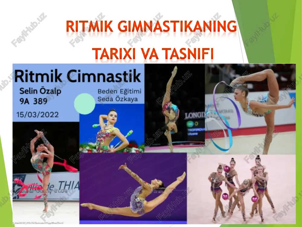 ritmik gimnastikaning tarixi va tasnifi — PPT