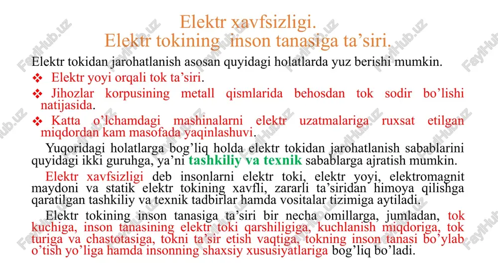 elektrxavfsizligi — PPTX
