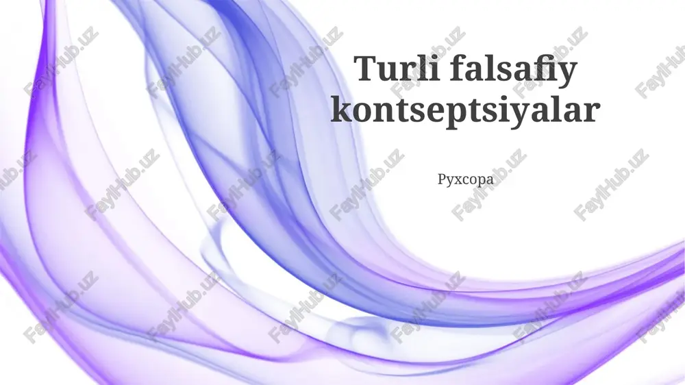 tarix falsafiyasi — PPTX