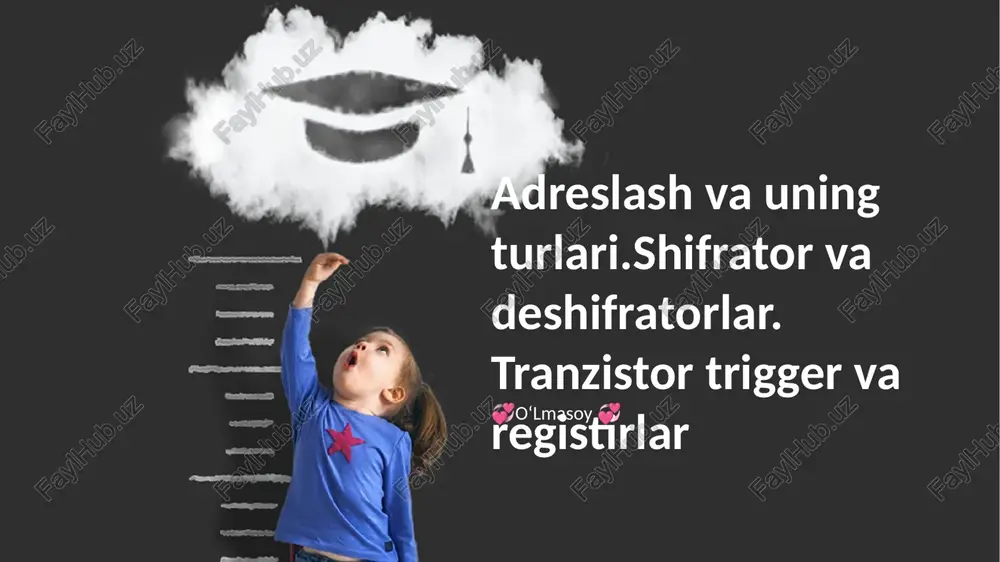 tranzistor trigger va registirlar — PPTX