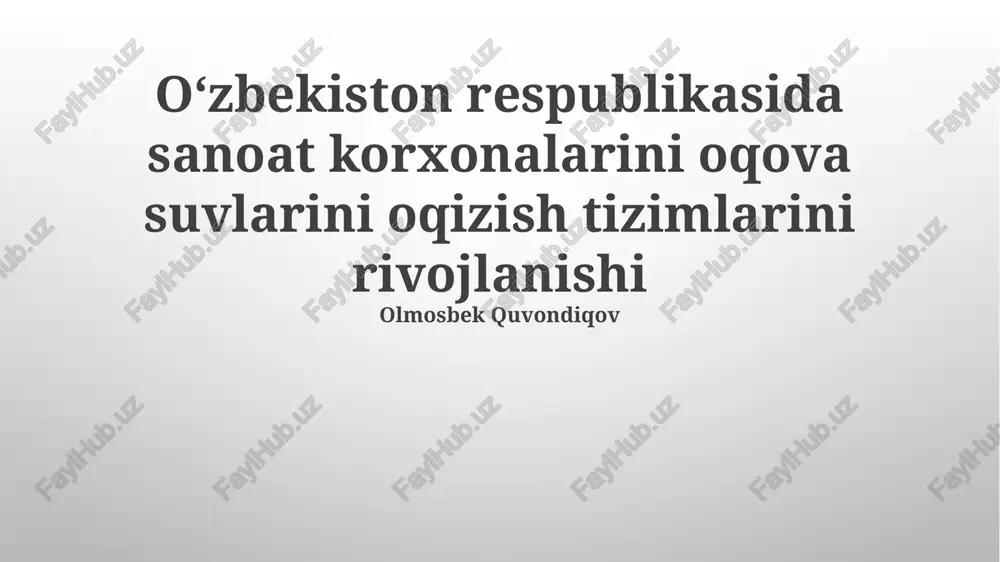 chirchiq kimyo zavodi — PPTX