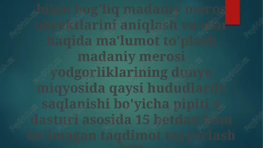 o'zbekistonning buddist o'tmishi — PPTX