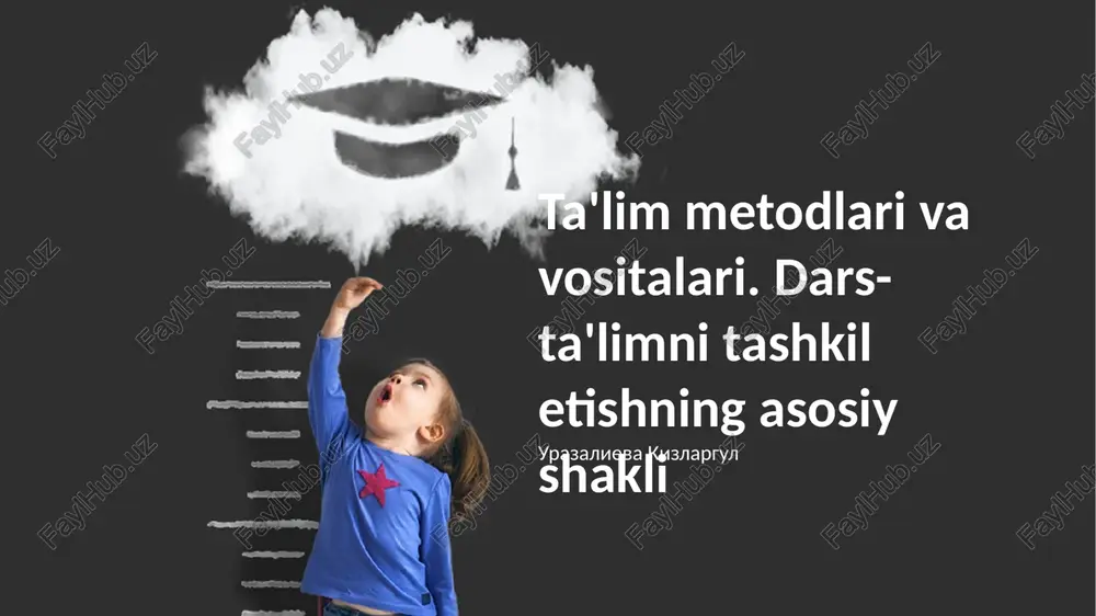 ta'lim metodlari va vositalari — PPTX