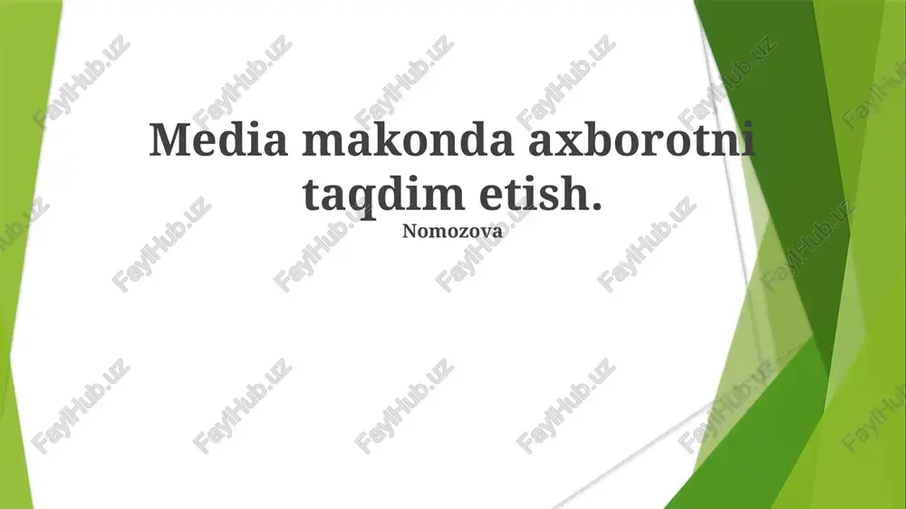media makonda — PPTX