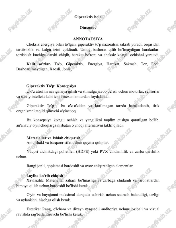 giperaktiv to'p — DOCX