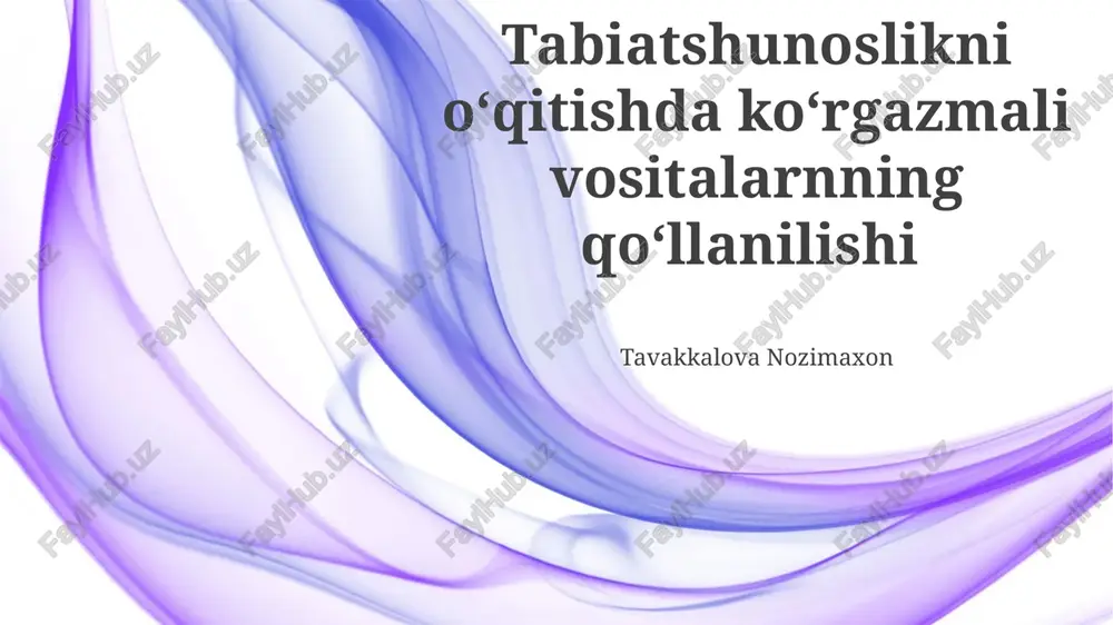 darslikda vizual yordamlarni samarali integratsiya qilish — PPTX