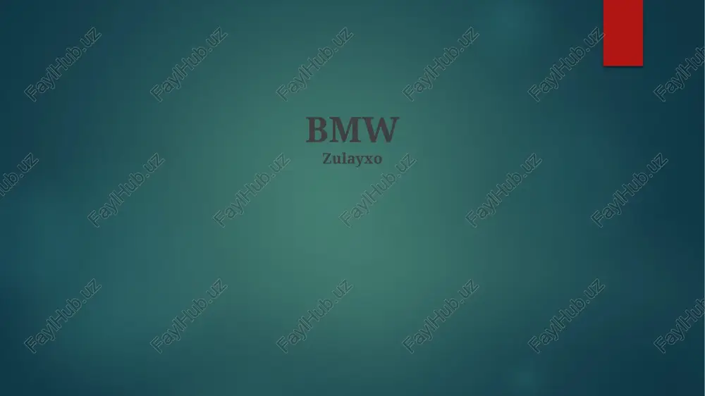 bmw — PPTX