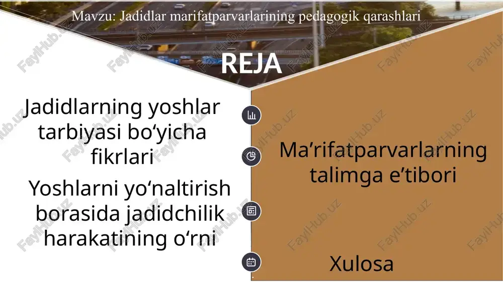 jadidlar marifatparvarlarining pedagogik qarashlari — PPTX