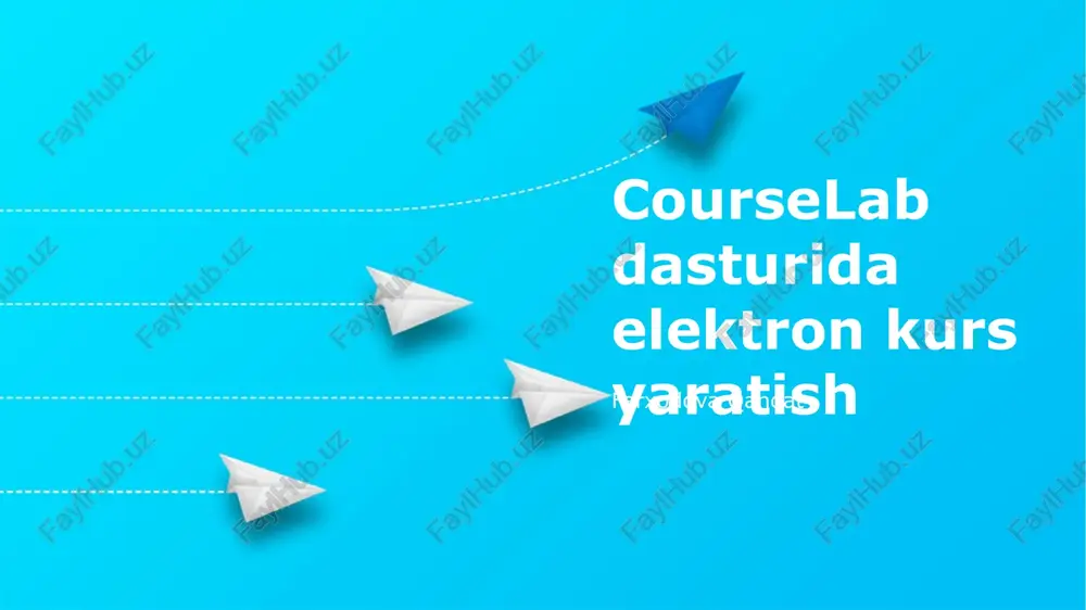courselab dasturi — PPTX