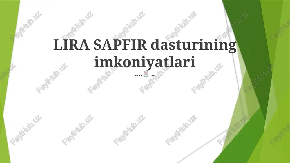 lira sapfir — PPTX