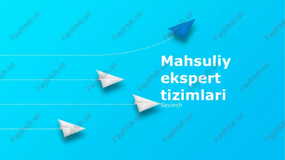 samardorlik mutaxassis tizimlari — PPTX