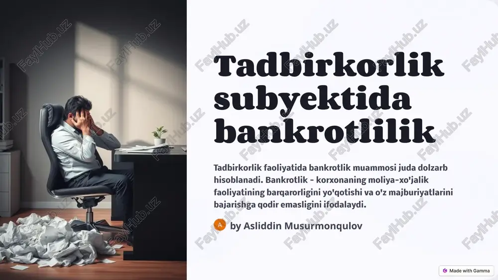 bankrotlik — PPTX