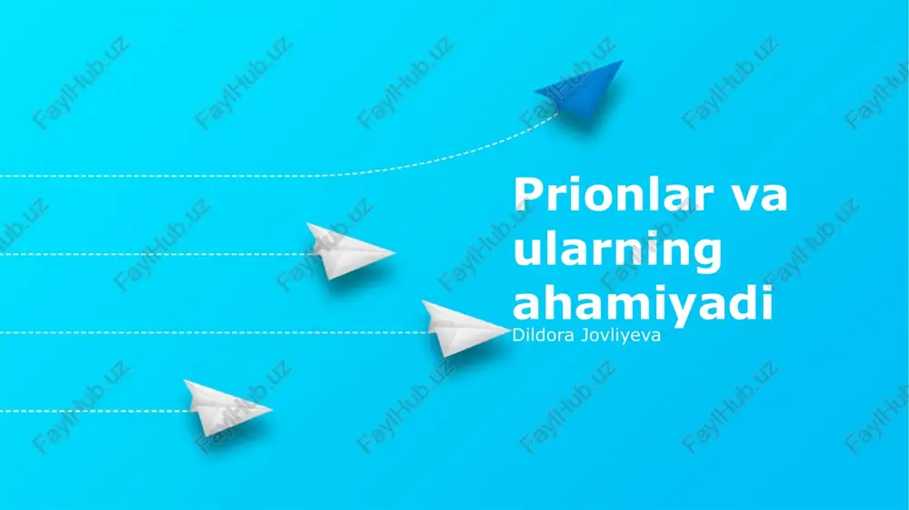 prionlar va ularning ahamiyadi — PPTX