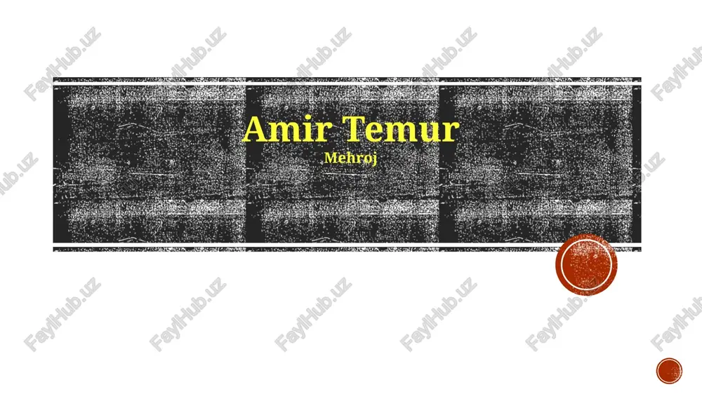 amir temur — PPTX