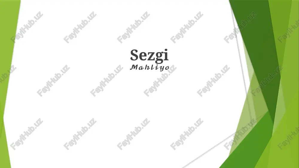 sezgi — PPTX