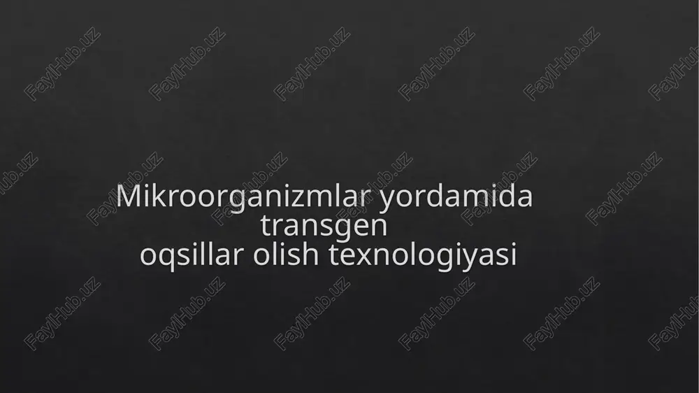 transgenoqsillarnima? — PPTX