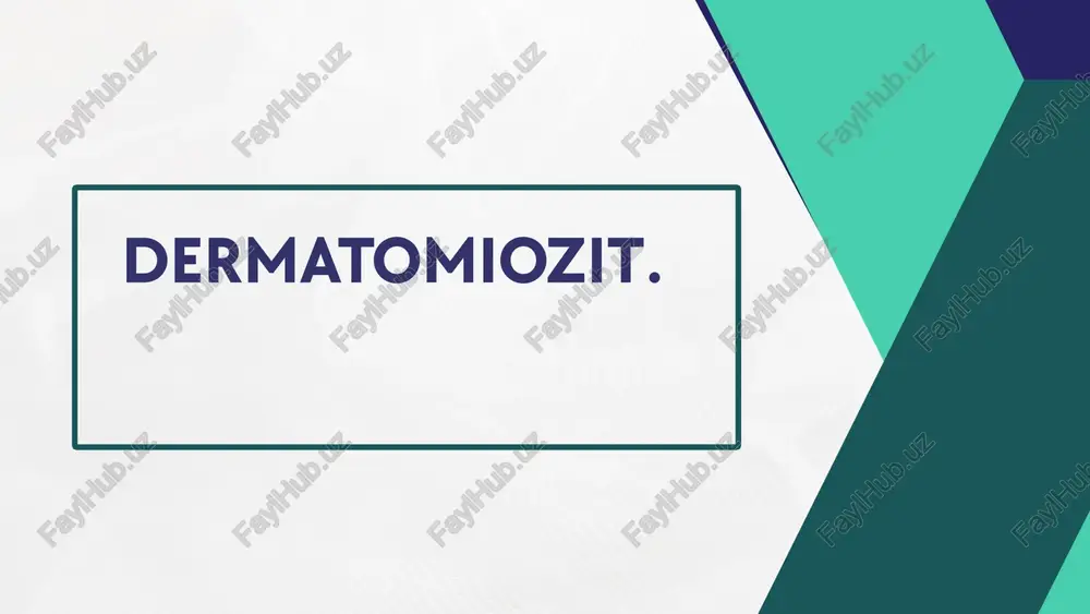 dermatomiozit — PPTX