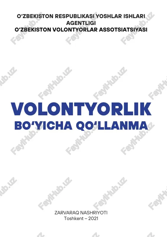 volontyorlik bo‘yicha qo‘llanma — PDF