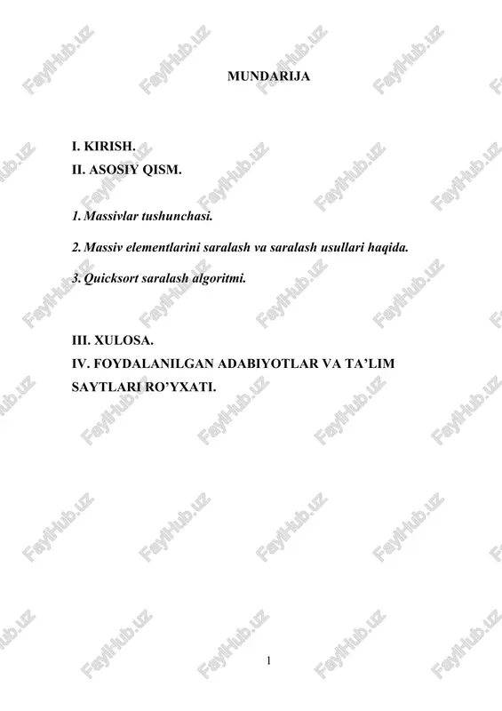 dasturlashga kirish — DOCX