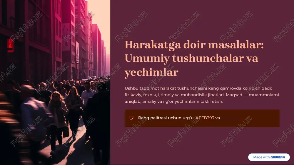 harakatga doir masalalar — PDF