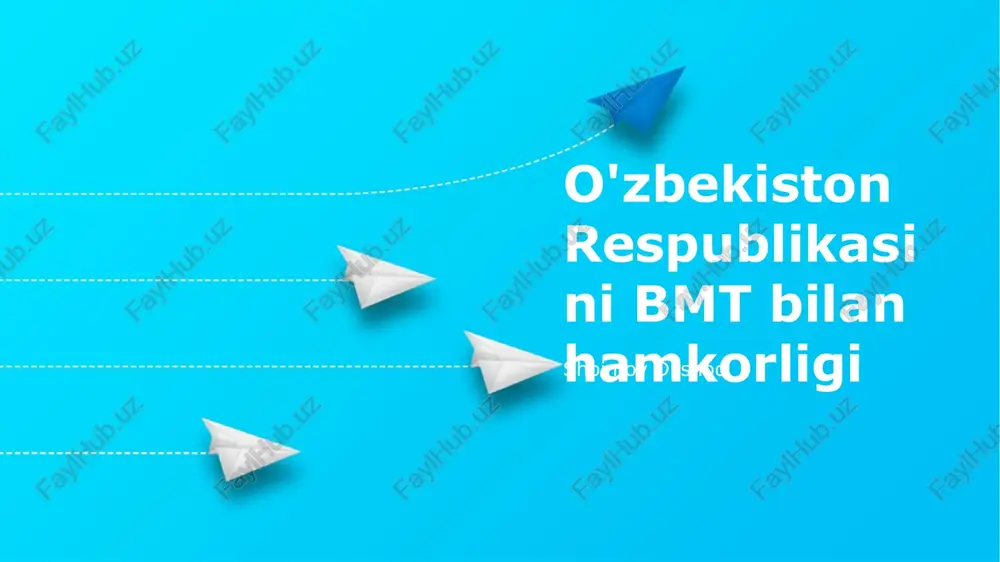 madaniy va gumanitar aloqalar — PPTX