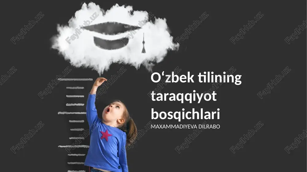 oʻzbek tilining taraqqiyot bosqichlari — PPTX