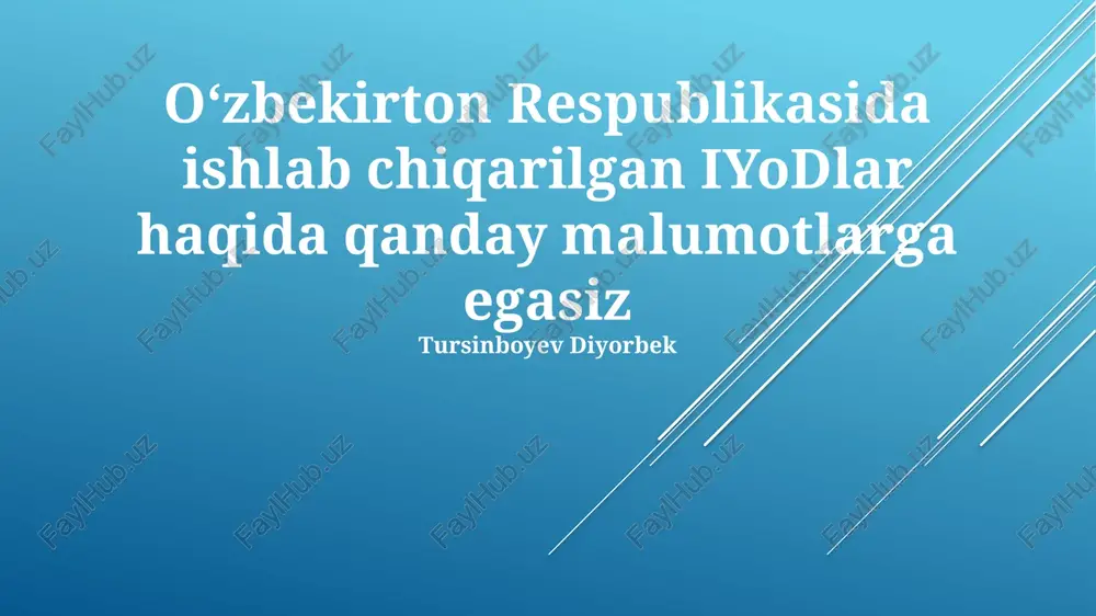 iyodlar — PPTX
