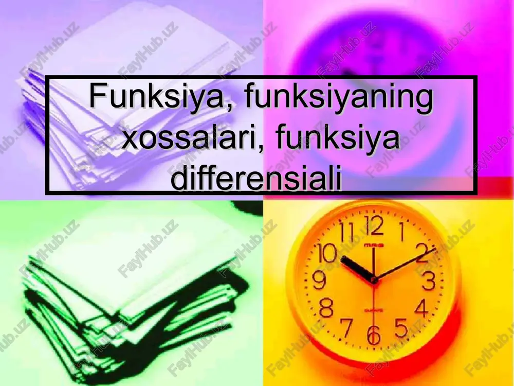 funksiya differensiali — PPT