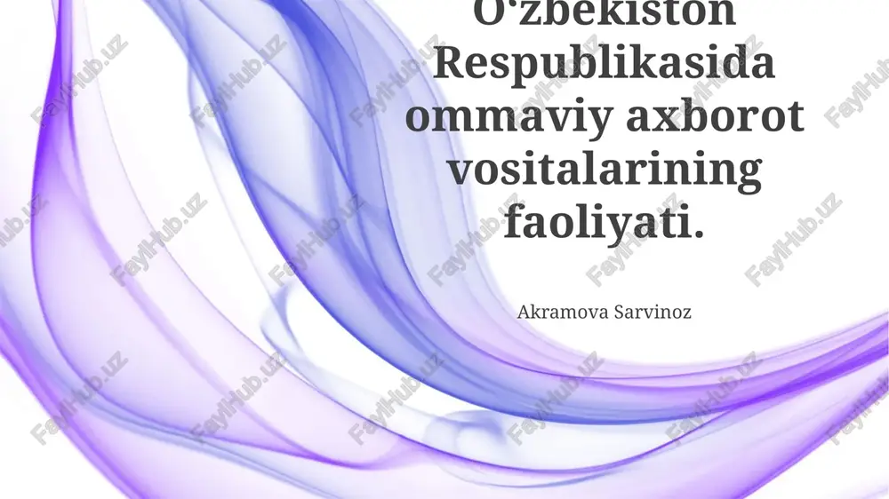 internet va ijtimoiy tarmoqlar — PPTX