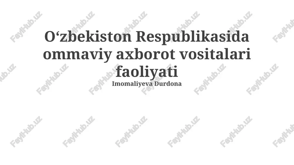 internet va ijtimoiy tarmoqlar ta’siri — PPTX