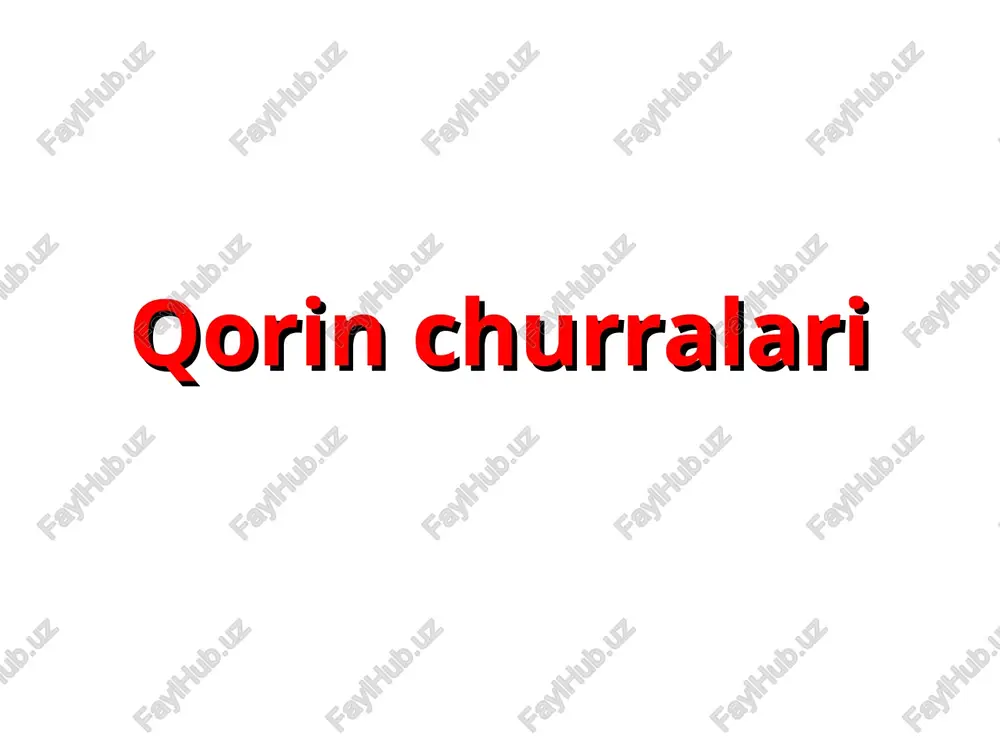 qorin churralari — PPT
