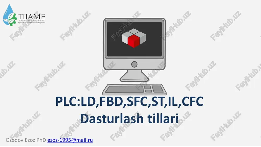 iec 61131-3 dasturlash tillari — PDF