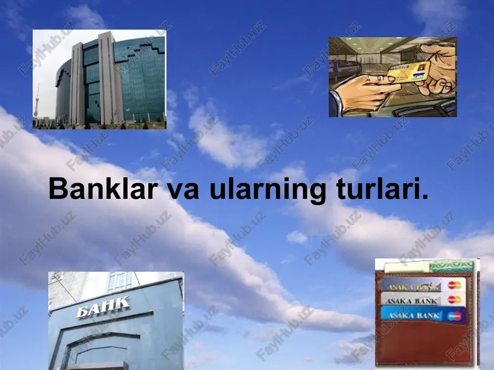 banklar vaularning turlari — PPTX