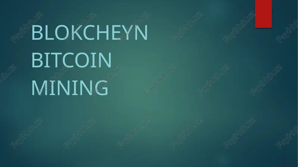 blokcheyn — PPTX