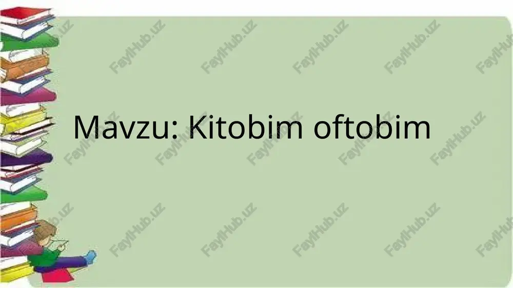 "kitobim oftobim" — PPTX