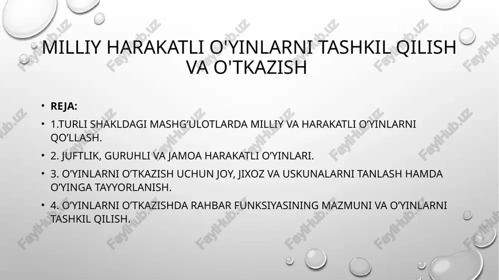 milliyharakatlio'yinlarnitashkilqilishvao'tkazish — PPTX