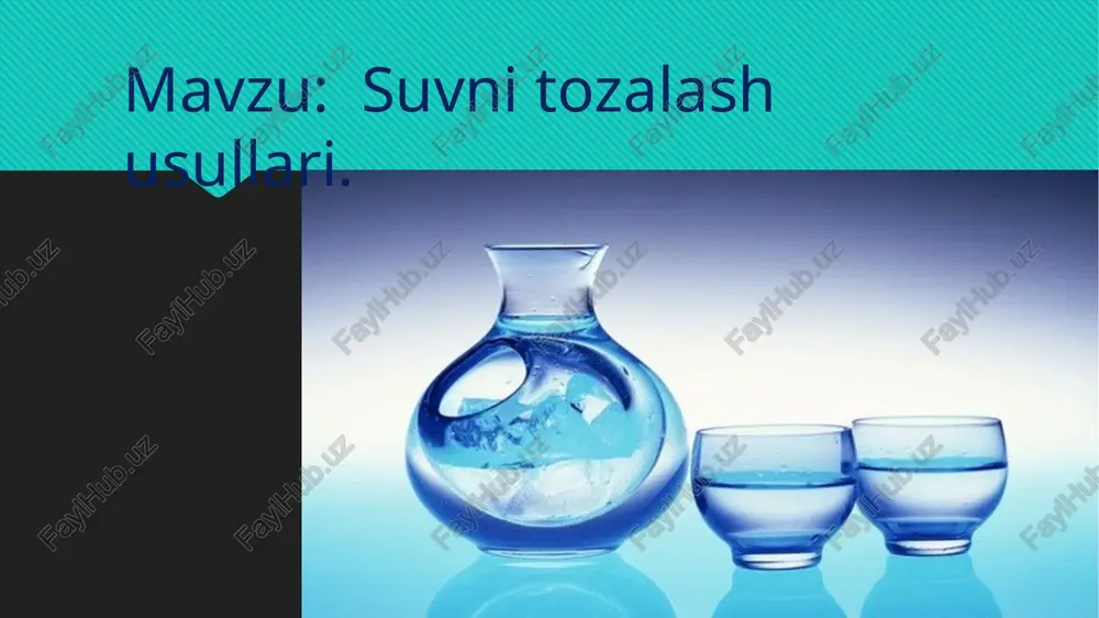 suvnit ozalash usullari — PPTX