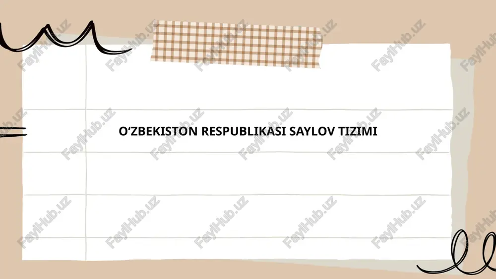saylov huquqi — PPTX